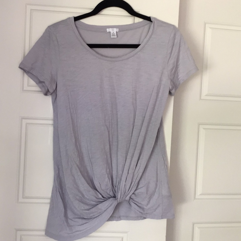 BP light gray twist front tee - XS